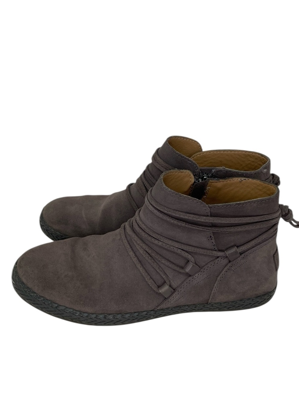 UGG Rianne Ankle Booties Brown Suede Boho Chic Size 8.5